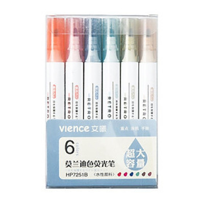 [BOOK GIFT]-Bút đánh dấu highlight dạ quang 6 màu học ngoại ngữ siêu đỉnh (Tặng ngẫu nhiên 1 chiếc) -DRS