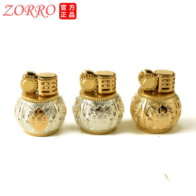 Vỏ Hột Quẹt Bật Lửa Zorro Z583 Mini Thiết Kế Độc Lạ Với Hoa Văn Cổ Nổi Nhiều Màu - Dùng Xăng Bấc Đá Cao Cấp