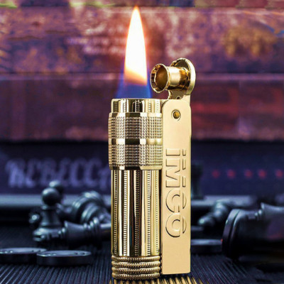 Vỏ Hột Quẹt Bật Lửa Xăng Đá Imco 6700A Bằng Đồng Thiết Kế Nhỏ Gọn Đẹp Độc Lạ - Dùng Xăng Bấc Đá Cao Cấp