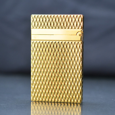 Vỏ Hột Quẹt Bật Lửa Gas Đá S.T Upon D69V Thiết Kế Họa Tiết Vân Kim Cương Mini Độc Đáo - Dùng Gas Đá Cao Cấp