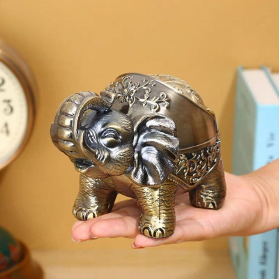 gạt tàn chú voi đứng bằng đồng ( tặng sét 4 cọ vệ sinh vòi ám nội địa nhật )