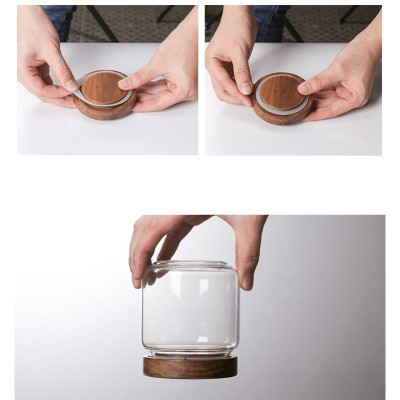 (SẴN) Hũ thủy tinh trơn đựng đồ khô 5 kích cỡ, hũ thủy tinh cao cấp, hũ đựng đồ khô 