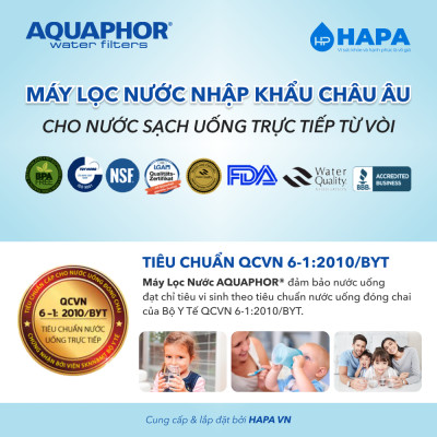 Bộ 4 Lõi Lọc Nước AQUAPHOR Nhập Khẩu Thay Cho Máy AQUAPHOR MORION RO DWM 101S - Hàng Chính Hãng