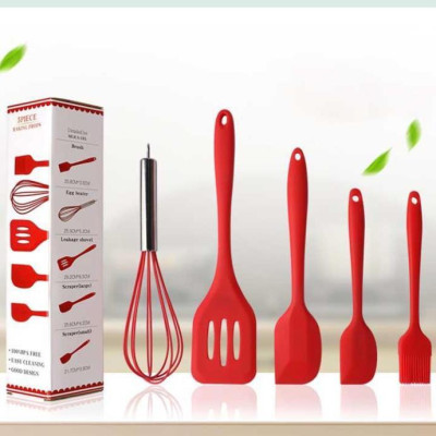 BỘ DỤNG CỤ LÀM BANH 5 MÓN SILICON -  PHÙ HỢP CHO MỌI GIA ĐÌNH & TIỆM BÁNH CHUYÊN NGHIỆP 