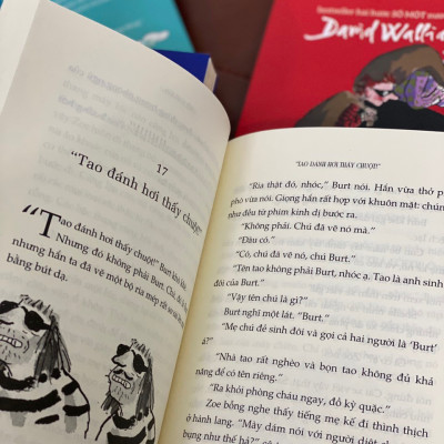 COMBO BỘ SÁCH  CHO TRẺ CỦA DAVID WILLIAMS (5 CUỐN): ÔNG NỘI VƯỢT NGỤC + BÁNH MÌ KẸP CHUỘT + BÀ NỘI GĂNG XTƠ + BĂNG ĐẢNG NỬA ĐÊM + NHA SĨ YÊU QUÁI +