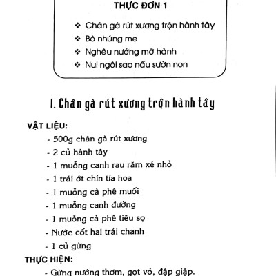 Thực Đơn Cuối Tuần