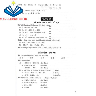SÁCH - giới thiệu các dạng đề kiểm tra toán lớp 6 (biên soạn theo chương trình gdpt mới)
