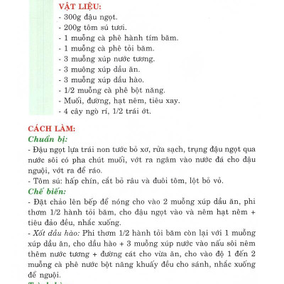 Thực Đơn Nấu Ăn Đơn Giản - Tập 1