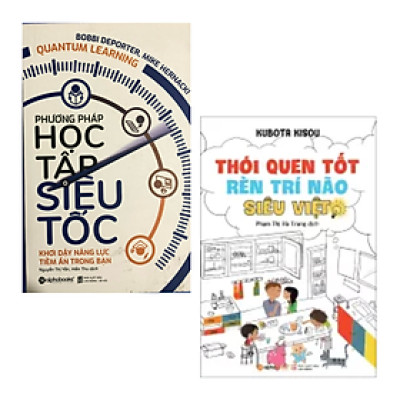 Combo Kỹ Năng Học Tập: Thói Quen Tốt Rèn Luyện Trí Não Siêu Việt + Phương Pháp Học Tập Siêu Tốc