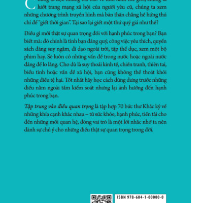 Tập trung vào điều quan trọng