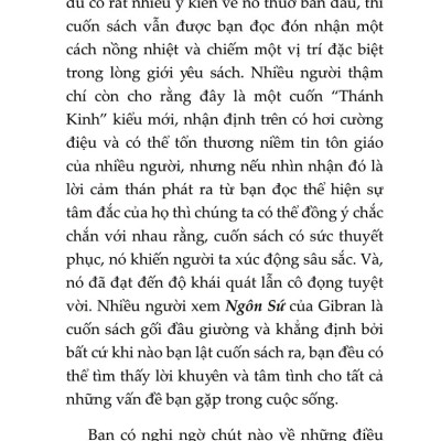 Ngôn Sứ - Bí Mật Cuộc Sống Giữa Hai Bờ Sinh Tử - Kahlil Gibram; Lệ Hằng dịch