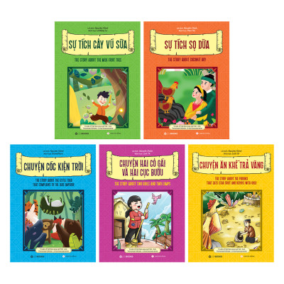 Bộ Truyện Cổ Việt Nam Song Ngữ Việt – Anh (5 Cuốn) 