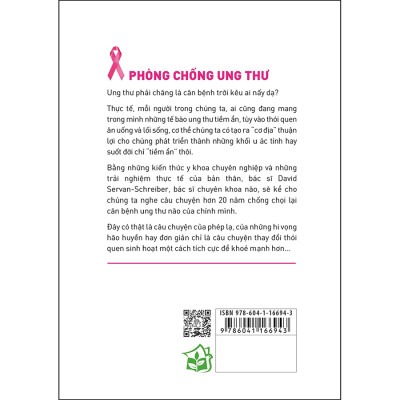 Cuốn sách: Phòng Chống Ung Thư (Lối Sống Mới Cho Một Cơ Thể Và Tinh Thần Khỏe Mạnh) - NXB Trẻ