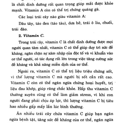 Ăn Trái Cây Trị Bệnh Và Thanh Lọc Cơ Thể