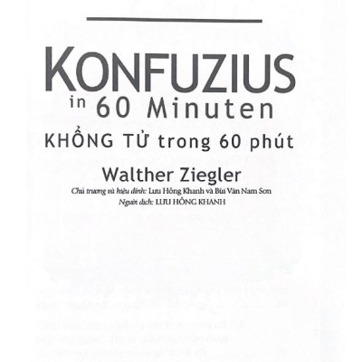Những Nhà Tư Tưởng Lớn - Konfuzius Trong 60 Phút