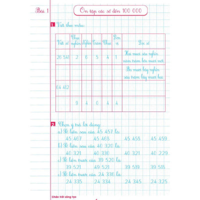 Sách - Luyện Tập Toán Lớp 4 - Combo 2 Tập - Trình Bày Trên Giấy Ô Li - Bám Sát SGK Chân Trời Sáng Tạo - Hồng Ân