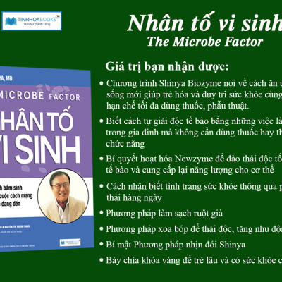 Combo 4 cuốn Bí mật dinh dưỡng (TB) + Toàn cảnh dinh dưỡng (TB) + Nhân tố vi sinh (TB) + Enzyme chống lão hoá (TB)
