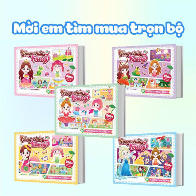 Công chúa Cherry Sách bóc dán sticker cho bé gái