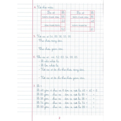 Sách - Vở Ô Li Bài Tập Toán Lớp 2 + Vở Ô Li Theo Mẫu Chữ Lớp 2 - Bám Sát SGK Chân Trời Sáng Tạo - Combo 4 Cuốn - Hồng Ân