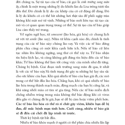 Hiệu Ứng Telomere - Giải Pháp Đột Phá Để Sống Trẻ, Khỏe Và Ngăn Ngừa Lão Hóa
