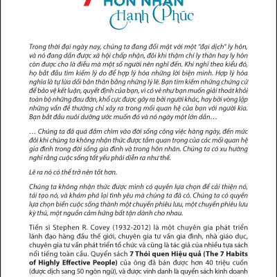 7 Thói Quen Hôn Nhân Hạnh Phúc (The 7 Habits of Highly Effective Marriage) - PACE Books