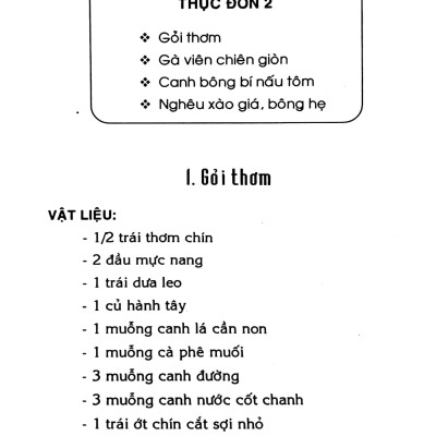 Thực Đơn Cuối Tuần