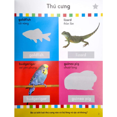 100 Loài Động Vật Đầu Tiên Của Bé - Sách Dán Hình Thông Minh - Hơn 500 Hình Dán