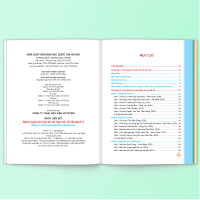 Combo 2 sách Bài tập nâng cao và Luyện thi tin học trẻ cấp Tiểu học với Scratch 3