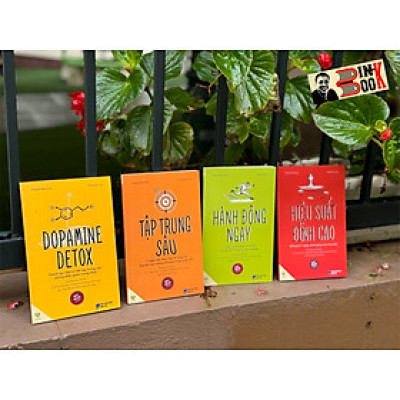 (Combo 4 cuốn) BỘ SÁCH HIỆU XUẤT: Hiệu Suất Đỉnh Cao, Dopamine Detox, Hành Động Ngay, Tập Trung Sâu - Ymate