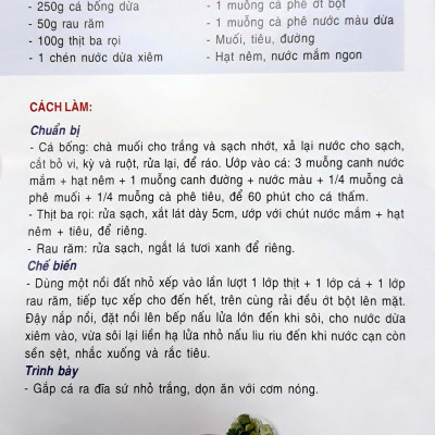 Thực Đơn Cơm Gia Đình 3 Món Miền Trung (Tái Bản)