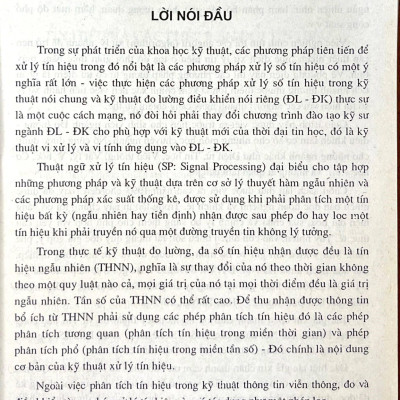 Xư lí tín hiệu số và ứng dụng