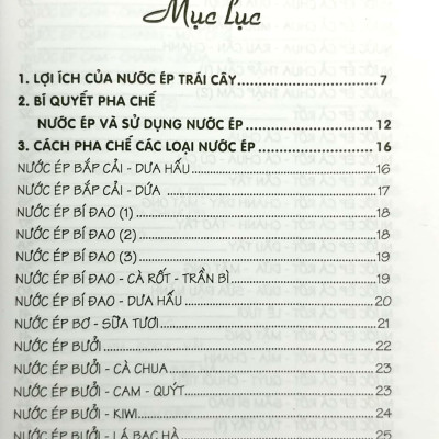 Phương Pháp Chế Biến Nước Ép Trái Cây (2011)