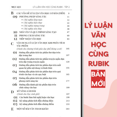 Combo 2 sách: Lý luận văn học cùng Rubik (Tập 1 + Tập 2) - Rubik Văn Chương