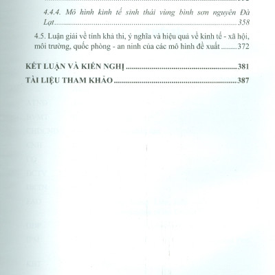 Các Mô Hình Kinh Tế Sinh Thái Cho Phát Triển Bền Vững Khu Vực Tây Nguyên (Bộ Sách Chuyên Khảo Tài Nguyên Thiên Nhiên Và Môi Trường Việt Nam) (Bìa Cứng)  