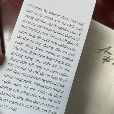 ĂN XANH ĐỂ KHOẺ - Norman W. Walker – Hoàng Lan dịch – Thái Hà books – NXB Lao Động