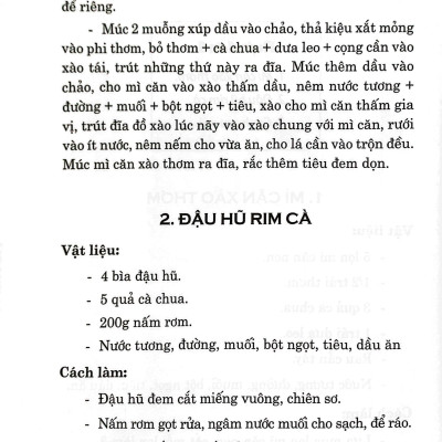 52 Thực Đơn Nấu Ăn Chay Trong Gia Đình