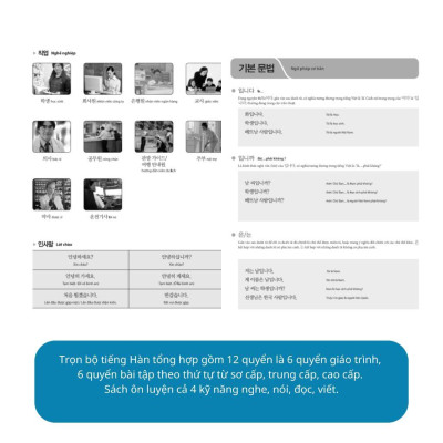 Sách - Tiếng Hàn Tổng Hợp Dành Cho Người Việt Nam - Trọn Bộ Giáo Trình + Sách Bài Tập - MCBooks