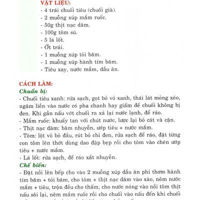 Thực Đơn Nấu Ăn Đơn Giản - Tập 1