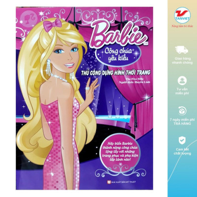 Sách Ghép Hình - Barbie Thủ Công Dựng Hình Thời Trang - Chọn Lẻ 10 Chủ Đề - Tân Việt Books