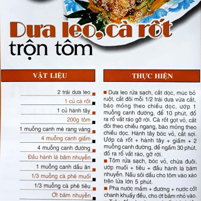 60 Món Ăn Được Ưa Thích - Món Gỏi Trộn