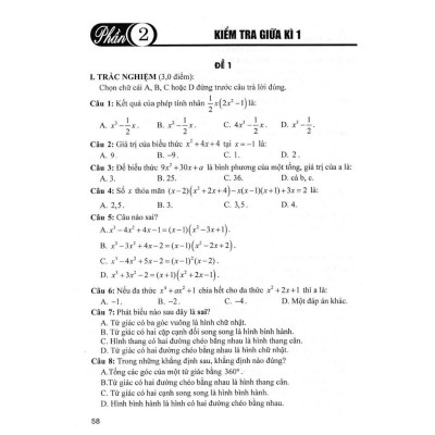 Sách - Bộ Đề Kiểm Tra Toán Lớp 8 - Bám Sát SGK Chân Trời Sáng Tạo - Hồng Ân