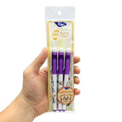Vỉ 3 Bút Lông Kim 0.3 mm - Thiên Long FL-04/LUCK - Mực Tím - Quét QR Xem Khuyến Mãi (Mẫu Bao Bì Giao Ngẫu Nhiên)