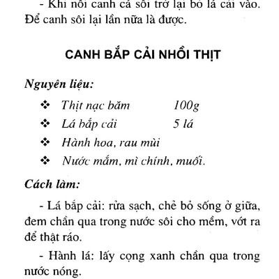 Các Món Canh Ngon (Tái Bản 2016)