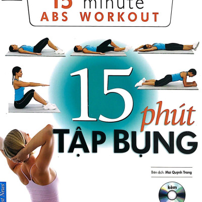 Sách Lò Xo - 15 Phút Tập Bụng (Kèm 1 DVD)