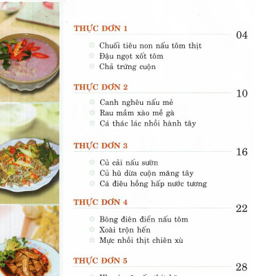 Thực Đơn Nấu Ăn Đơn Giản - Tập 1