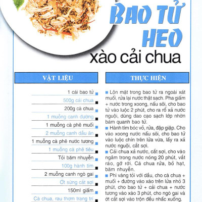 60 Món Ăn Được Ưa Thích - Món Thịt Heo