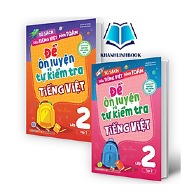 Sách - Combo Đề ôn luyện và tự kiểm tra tiếng Việt lớp 2 tập 1 + 2 (MG)