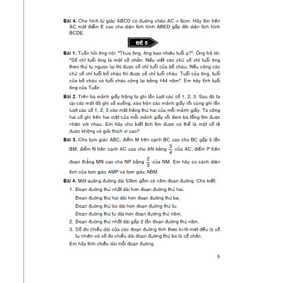 Sách  - 39 Bộ Đề Bồi Dưỡng Học Sinh Giỏi Toán 5 (HA)