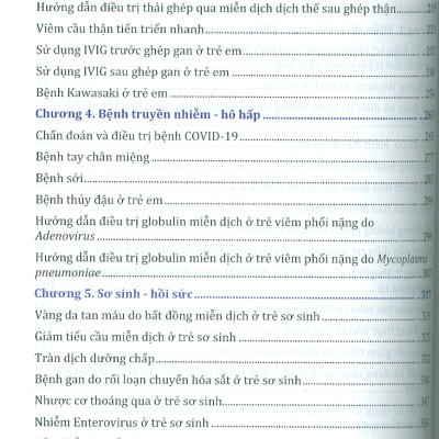 Liệu Pháp Globulin Miễn Dịch Sử Dụng Trong Một Số Bệnh Lý Nhi Khoa (Bản in màu) -PGS. TS. BS. Trần Minh Điển, TS. BS. Cao Việt Tùng đồng chủ biên