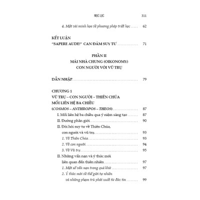 Sách - Dẫn Nhập Triết Học - Về Con Người - Vũ Trụ - Thiên Chúa - Bayard Việt Nam